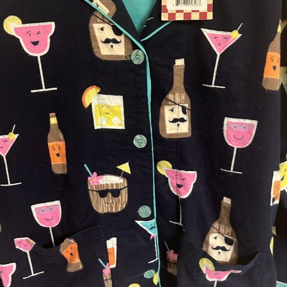 PJ Salvage NWT Size S Happy Hour Flannel PJs *Price Firm* - Picture 3 of 4